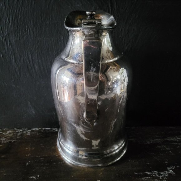 Vtg Grand Silver Co Wear-Brite Ritz-Carlton Hotel Silverplate Thermos Pitcher - Picture 3 of 10